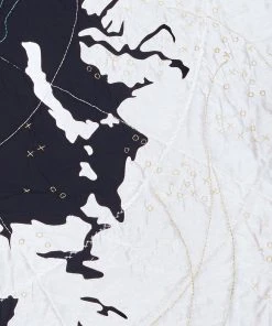 Haptic Lab Arctic Map Throw Quilt Home Goods