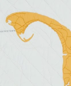 Haptic Lab Cape Cod Map Throw Quilt
