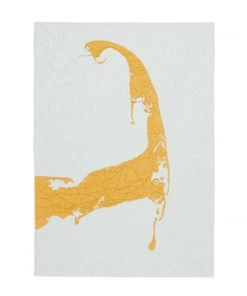 Haptic Lab Cape Cod Map Throw Quilt