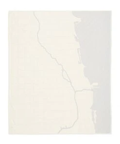 Haptic Lab Home Goods Chicago Map Throw Quilt