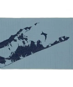 Haptic Lab Hamptons Map Throw Quilt