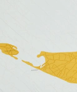 Haptic Lab Nantucket Map Throw Quilt