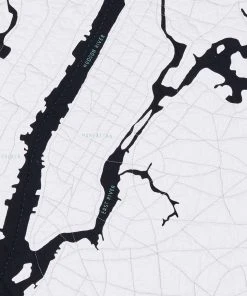 Haptic Lab Home Goods New York Harbor Map Throw Quilt 2 Haptic Lab Home Goods New York Harbor Map Throw Quilt