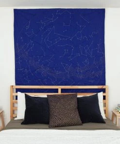 Haptic Lab Home Goods Constellation Quilt - Cobalt