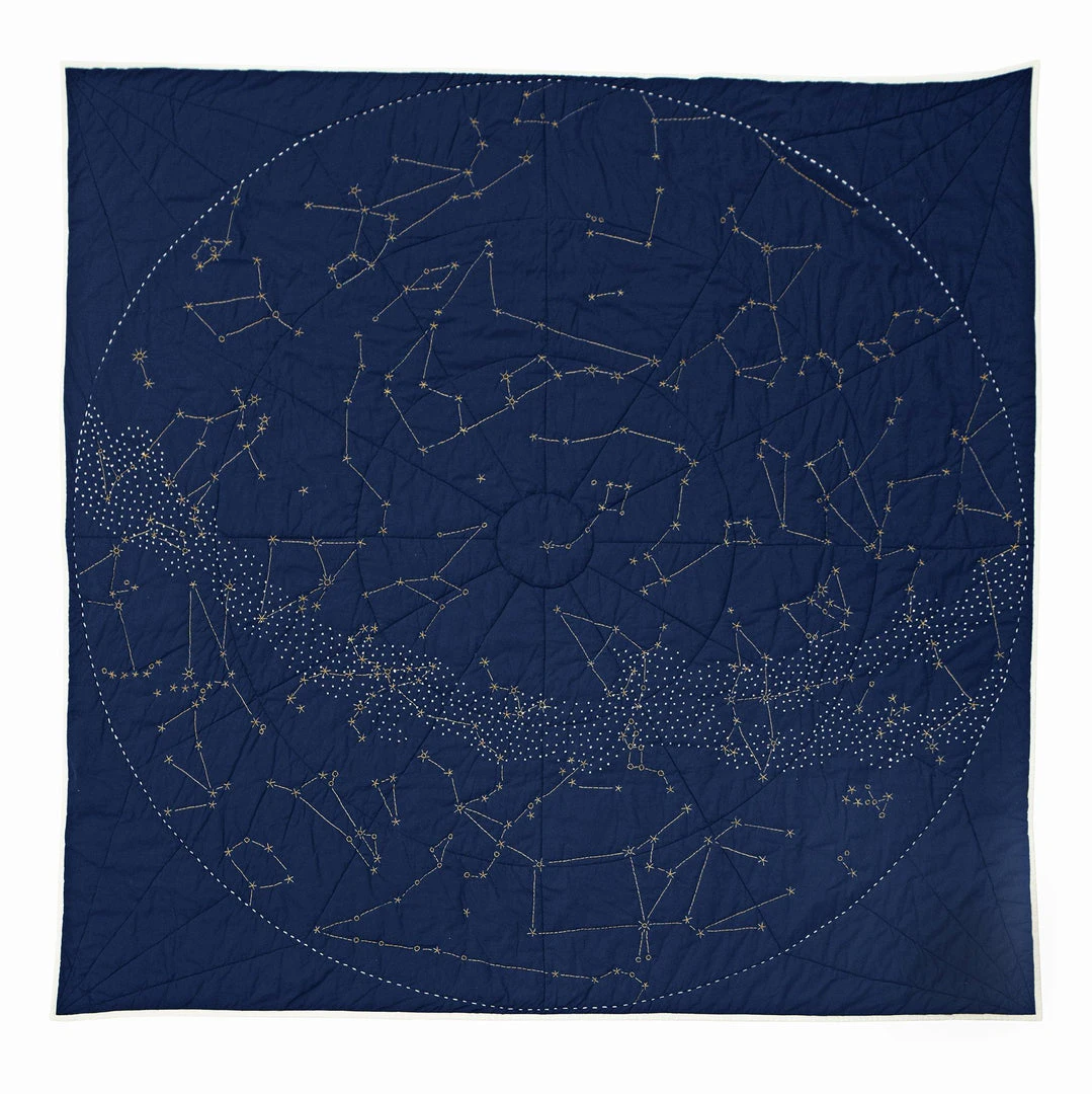 Haptic Lab Constellation Quilt - Navy Home Goods 1 Haptic Lab Constellation Quilt - Navy Home Goods