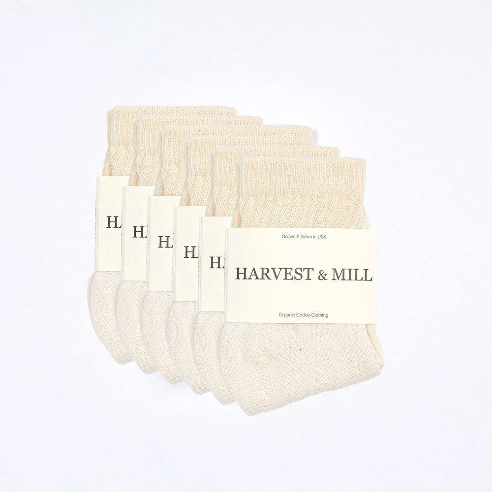 Harvest & Mill Men's 6 Pack Ankle Socks Harvest & Mill Men's 6 Pack Ankle Socks