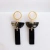 Hathorway Con Dao II Horn Post Dangle Earrings - Dark Jewelry