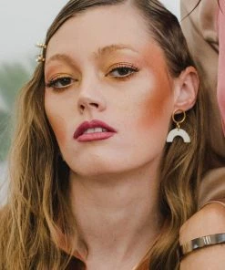 Hathorway Hanh Tinh Icon Horn Post Earrings