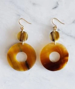 Hathorway Hoan Toan Horn Dangle Earrings Jewelry
