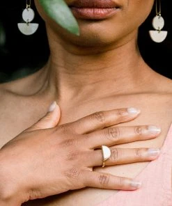 Hathorway Mat Trang Horn Crescent Ring Jewelry