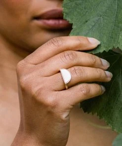 Hathorway Mat Trang Horn Crescent Ring Jewelry