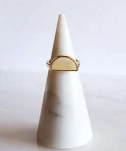 Hathorway Mat Trang Horn Crescent Ring Jewelry