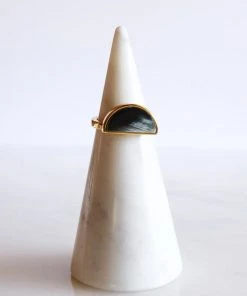 Hathorway Mat Trang Horn Crescent Ring Jewelry