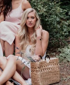 Hathorway Phu Quoc Horn Handle Water Hyacinth Tote Bag Accessories