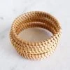Hathorway Thien Natural Handwoven Rattan Bangle Bracelet