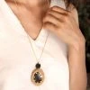Hathorway Jewelry Thuy Binh Horn And Rattan Pendant Necklace