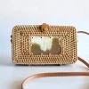 Hathorway Xo Dang Rectangular Horn And Rattan Handbag Accessories