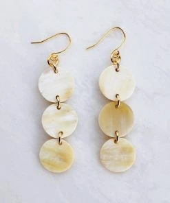 Hathorway BIPOC Owned Yen Bai Buffalo Horn Circle Drop Earrings