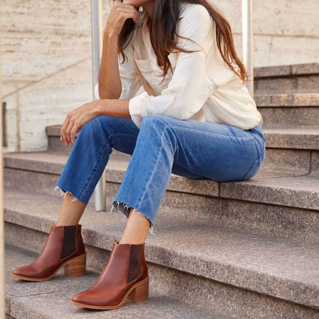 Nisolo Heeled Chelsea Boot - Brandy Shoes Nisolo Heeled Chelsea Boot - Brandy Shoes