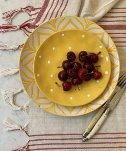 Hilana: Upcycled Cotton Kayseri Upcycled Tablecloth And Napkin Set - Red