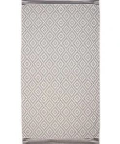 Hilana: Upcycled Cotton Home Goods Merida Upcycled Turkish Towel / Blanket - Gray 4 Hilana: Upcycled Cotton Home Goods Merida Upcycled Turkish Towel / Blanket - Gray