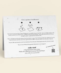 Cute Root Holiday Leaves Plantable Cards - 10 Pack