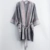 Home & Loft Tribeca Short Turkish Robe - Charcoal Best Sellers