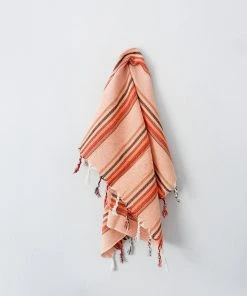 Home & Loft Hudson Turkish Hand Towel - Flame