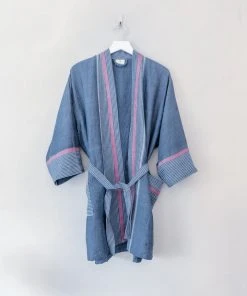 Home & Loft Best Sellers Tribeca Short Turkish Robe - Indigo
