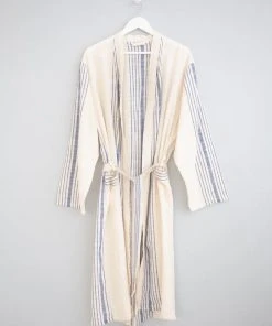 Home & Loft Hudson Unisex Long Turkish Robe - Royal Blue