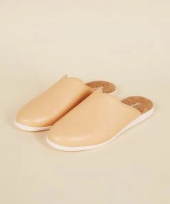 Dooeys Shoes Honey Beige Apple Leather House Mule