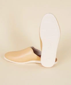 Dooeys Shoes Honey Beige Apple Leather House Mule