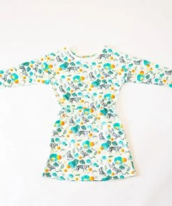 Honey Cake Tiger Kids' Magical Jungle Long Sleeve Dress