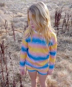 Honey Cake Tiger Kids' Unisex Long Sleeve Tee - Sky's The Limit