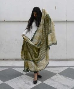 Ichcha Accessories Green Rose Scarf 13 Ichcha Accessories Green Rose Scarf