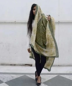 Ichcha Accessories Green Rose Scarf 14 Ichcha Accessories Green Rose Scarf