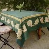 Ichcha Kitchen + Dining Green Rose Tablecloth