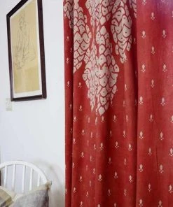 Ichcha Shanti Red Curtain Panel
