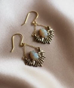 Iron Oxide Boundless Light Opal Earrings Jewelry