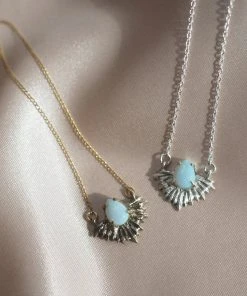 Iron Oxide Boundless Light Opal Necklace