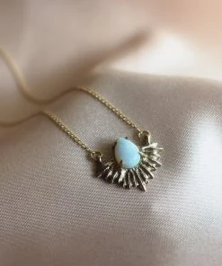 Iron Oxide Boundless Light Opal Necklace