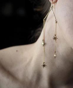 Iron Oxide Jewelry Falling Star Earrings