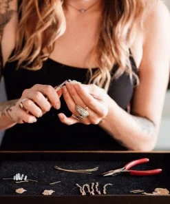 Iron Oxide Jewelry Layered Opal Lariat Necklace