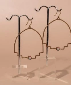 Iron Oxide New Step Hoop Earrings Jewelry