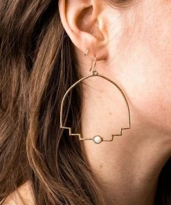 Iron Oxide New Step Hoop Earrings Jewelry