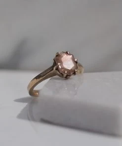 Iron Oxide Jewelry Oregon Sunstone Hex Ring 2 Iron Oxide Jewelry Oregon Sunstone Hex Ring