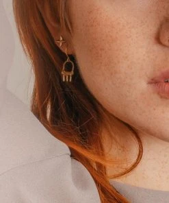 Iron Oxide Jewelry Pick Earrings