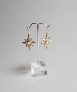 Iron Oxide Polaris Single-Star Earrings