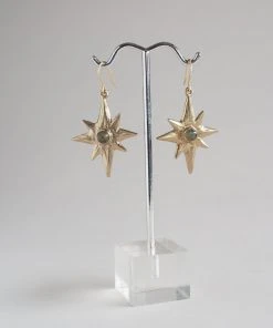 Iron Oxide Polaris Single-Star Earrings