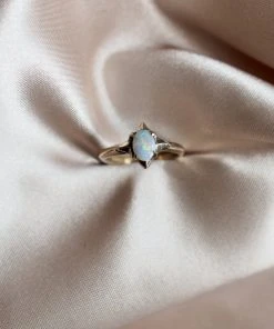 Iron Oxide Jewelry Stardust Opal Ring
